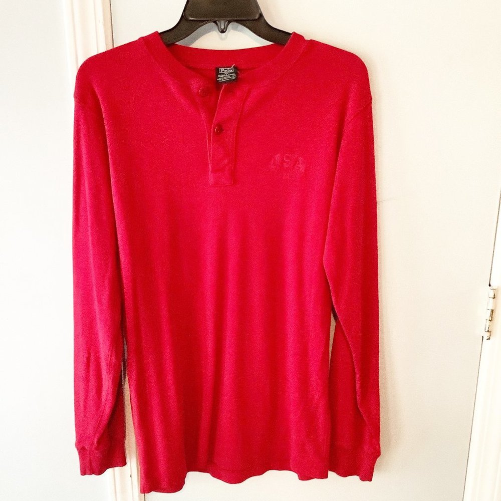 Polo By Ralph Lauren Men's Henley Size L 